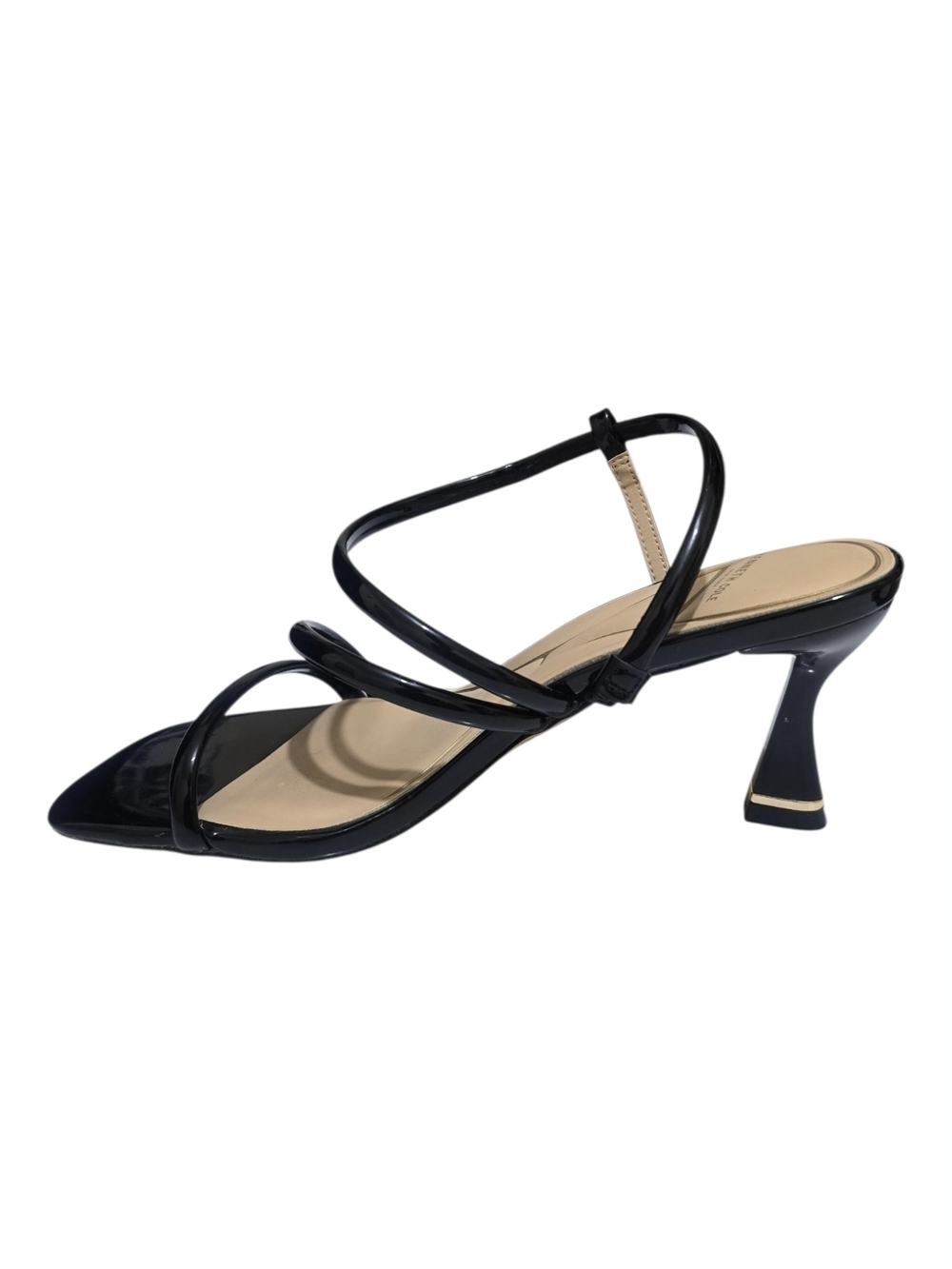 Kenneth Cole New York Dreama Black Patent Strappy Sandal - Picture 3 of 5